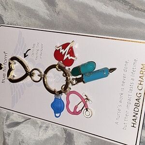 True to Form NURSE Keychain BAG Charm FOB Brand New On Card HL Rt Tp